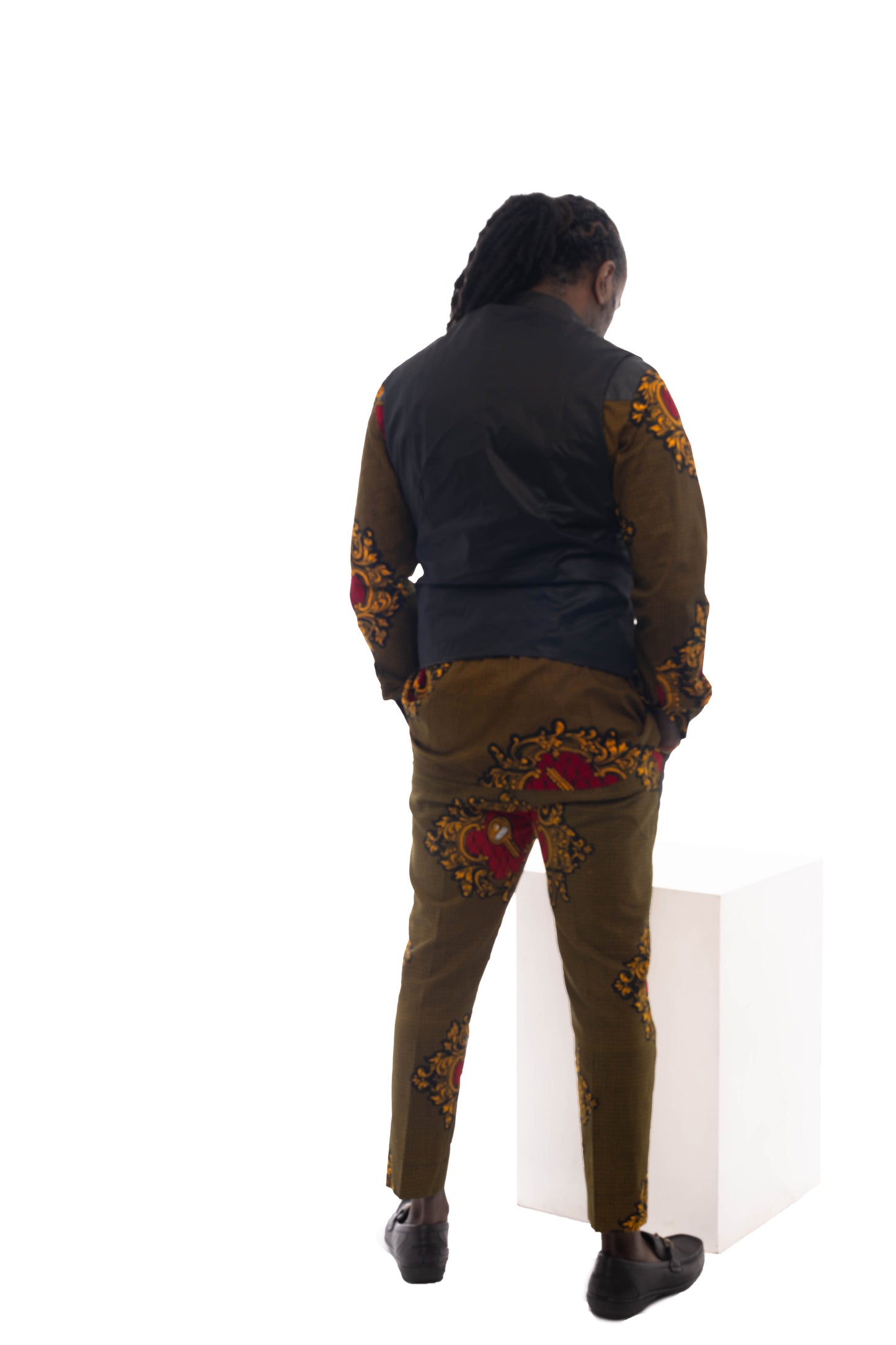 African Fashion Ankara Print Waistcoat
