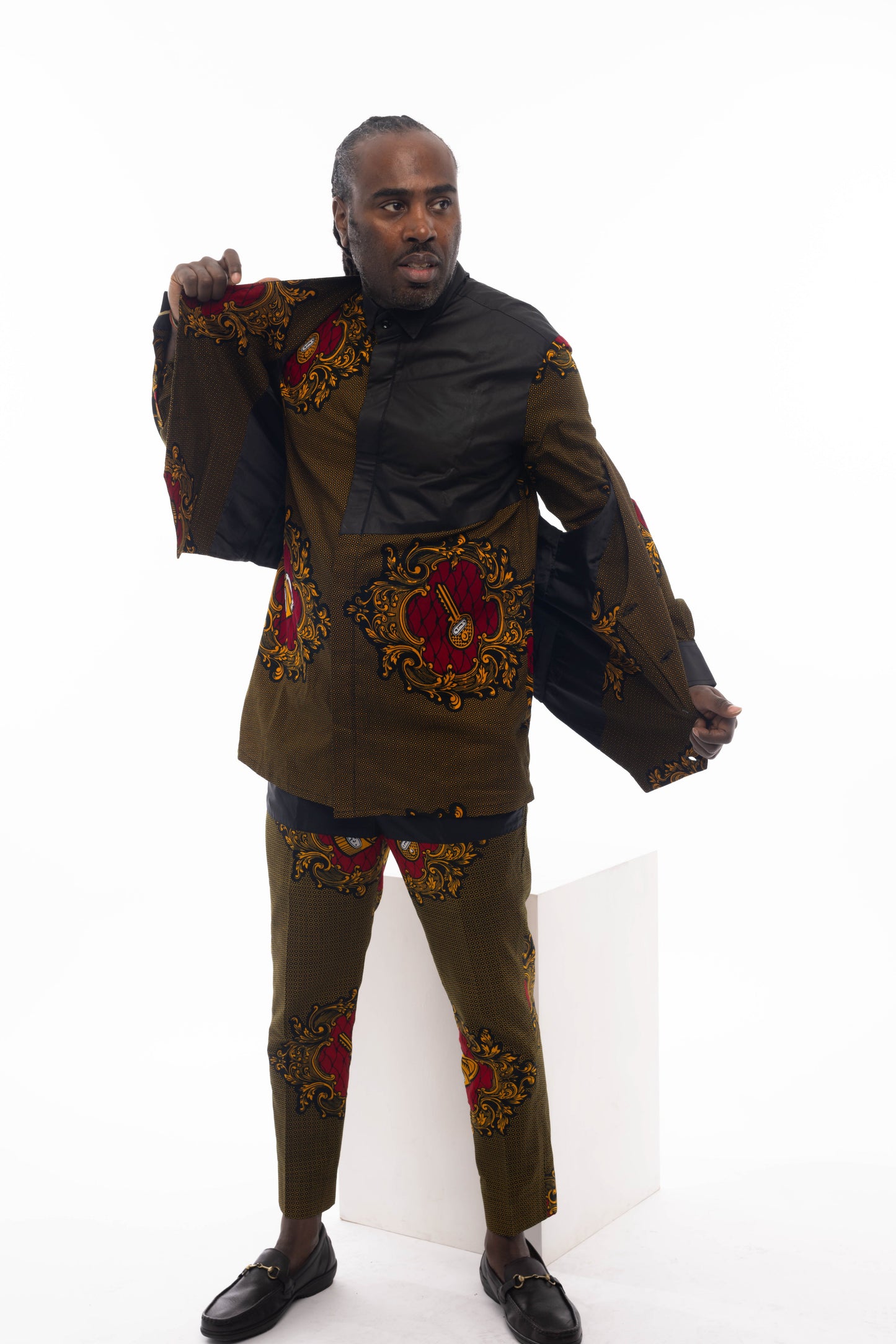 African Fashion Ankara Print Waistcoat