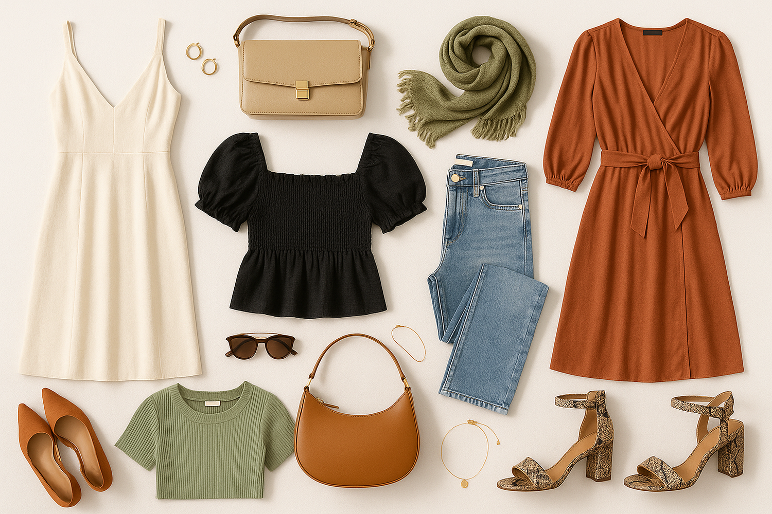 mix of different fashion items from my products